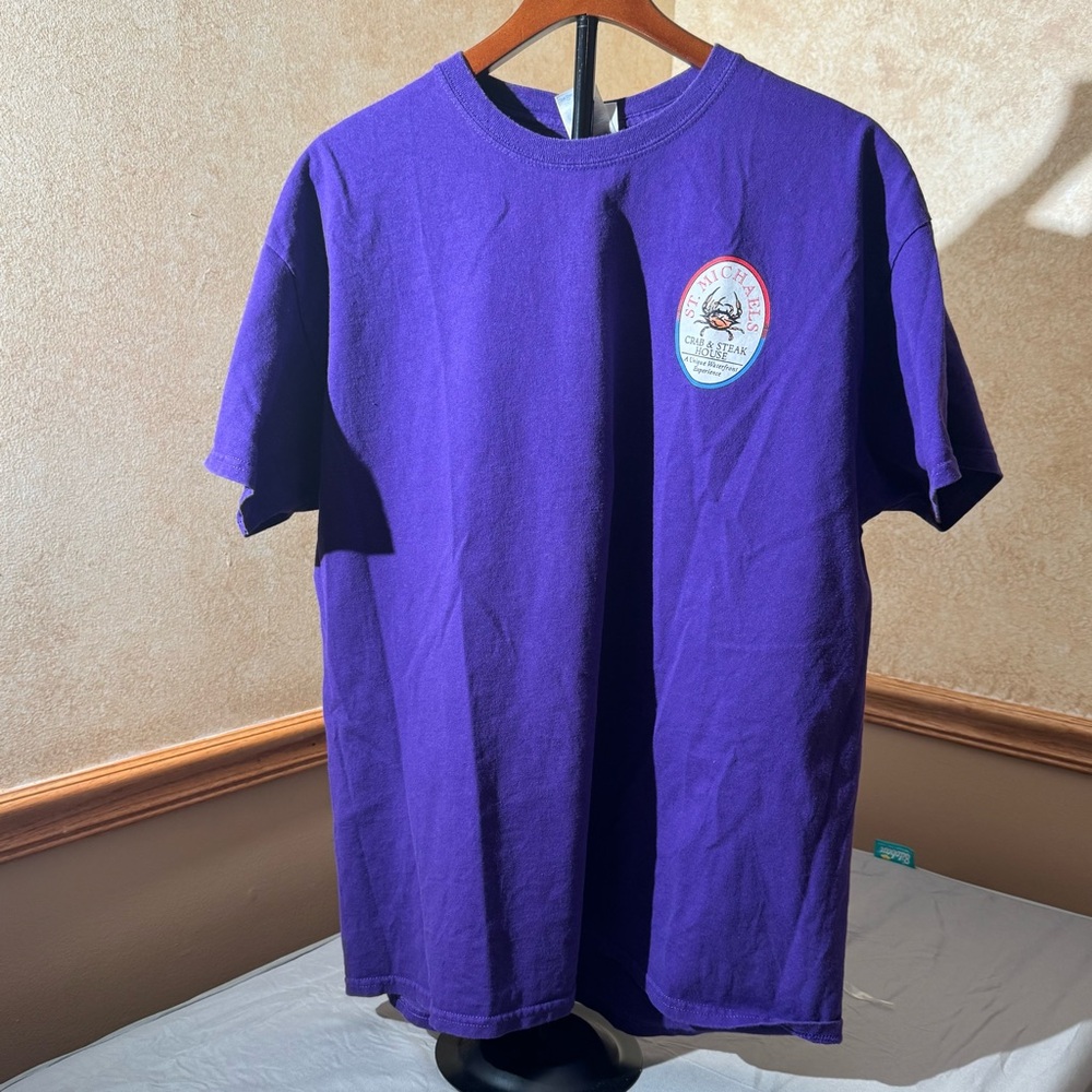 Classic Purple Women's St. Michael Crab & Steak House Tee Size: XL